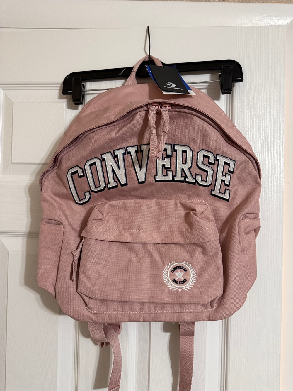 Converse Rose Pink Canvas Backpack with White Logo